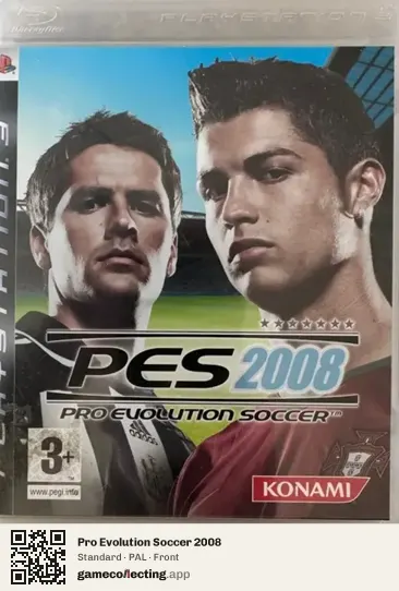 Pro Evolution Soccer 2008 PlayStation 3, PAL box front
