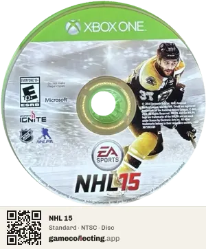 NHL 15 Xbox One, NTSC disc