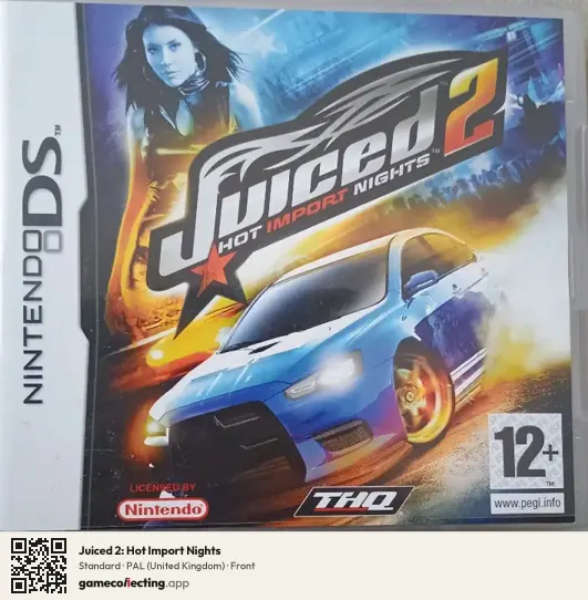 Juiced 2: Hot Import Nights Nintendo DS, United Kingdom box front