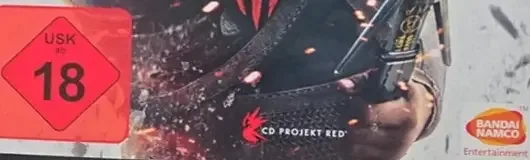 The Witcher 3: Wild Hunt, the USK square on its front