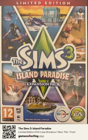 The Sims 3: Island Paradise Computer, PAL box front