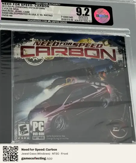 Need for Speed: Carbon Computer, NTSC box front