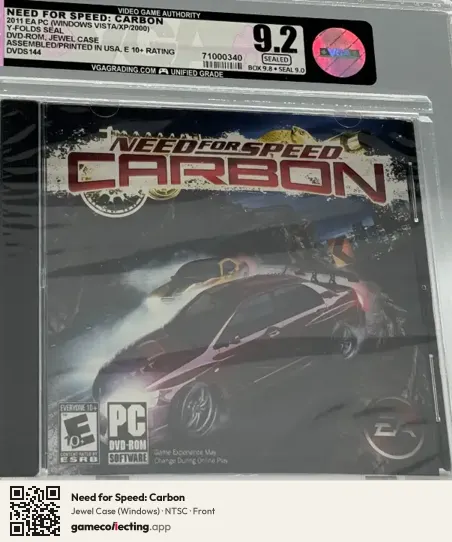 Need for Speed: Carbon Computer, NTSC box front