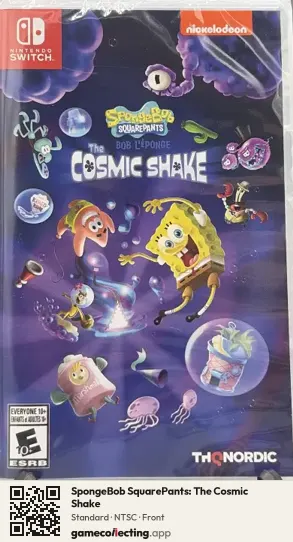 SpongeBob SquarePants: The Cosmic Shake Nintendo Switch, NTSC box front