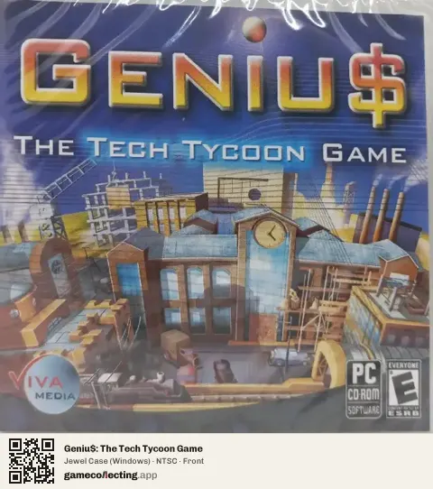 Geniu$: The Tech Tycoon Game Computer, NTSC box front