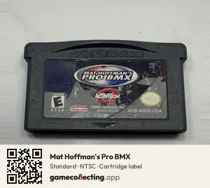 Mat Hoffman's Pro BMX Game Boy Advance, NTSC cartridge label