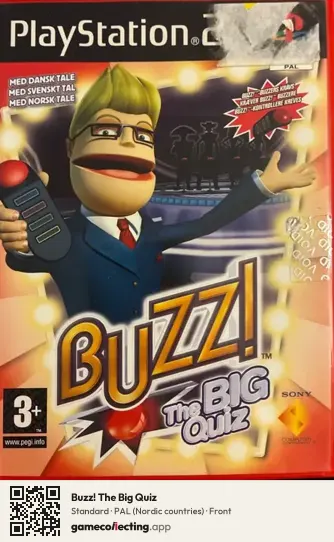 Buzz! The Big Quiz PlayStation 2, Nordic countries box front