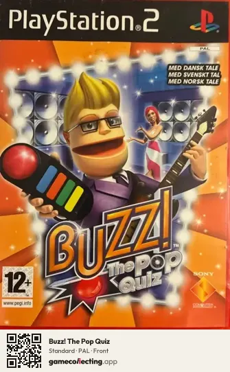 Buzz! The Pop Quiz PlayStation 2, PAL box front