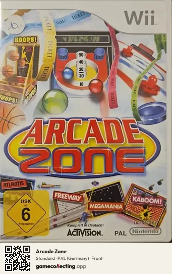 Arcade Zone Nintendo Wii, Germany box front