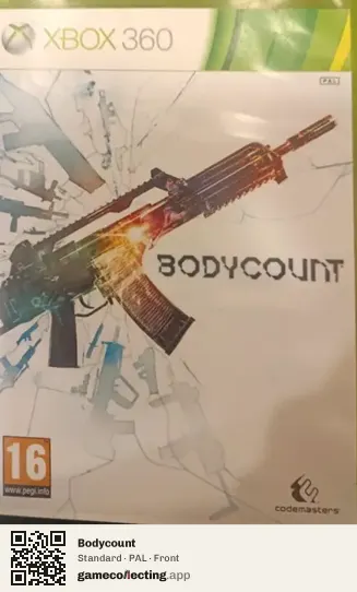 Bodycount Xbox 360, PAL box front
