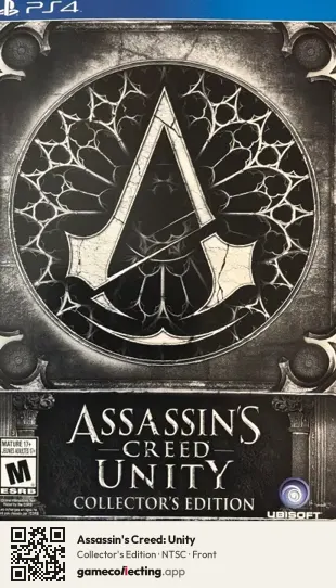Assassin's Creed: Unity PlayStation 4, NTSC box front