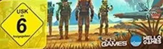 No Man's Sky, the USK square on its front