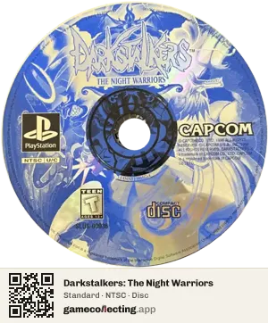 Darkstalkers: The Night Warriors PlayStation, NTSC disc