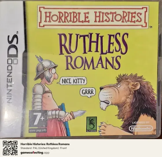 Horrible Histories: Ruthless Romans Nintendo DS, United Kingdom box front