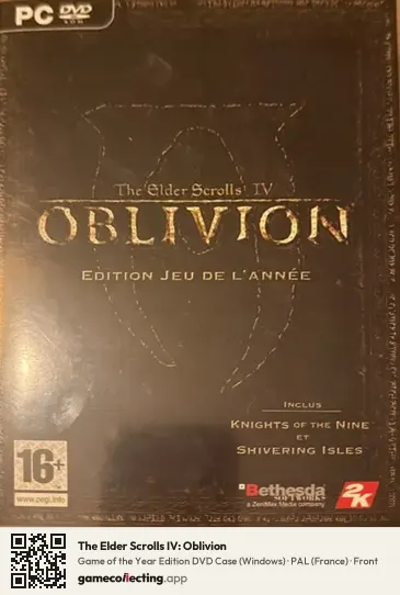 The Elder Scrolls IV: Oblivion Computer, France box front