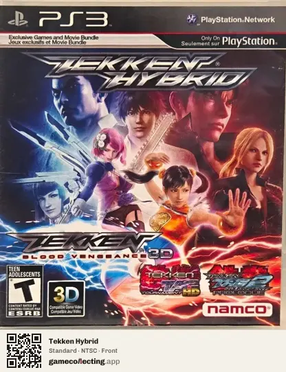 Tekken Hybrid PlayStation 3, NTSC box front