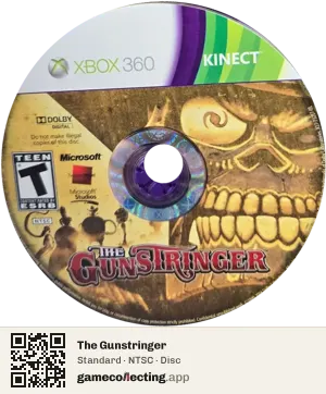 The Gunstringer Xbox 360, NTSC disc