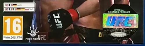 EA Sports UFC 5, the PEGI square on its front