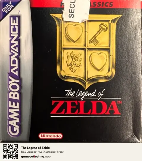 The Legend of Zelda Game Boy Advance, Australia box front
