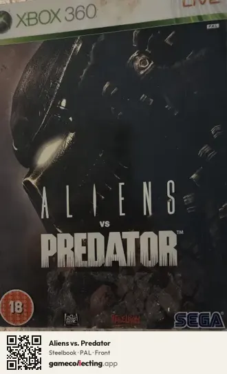 Aliens vs. Predator Xbox 360, PAL box front