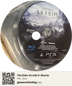 The Elder Scrolls V: Skyrim PlayStation 3, PAL disc