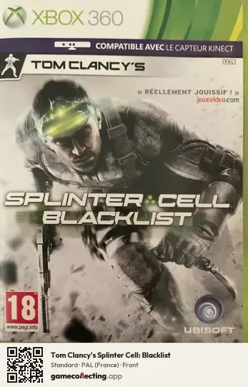 Tom Clancy's Splinter Cell: Blacklist Xbox 360, France box front