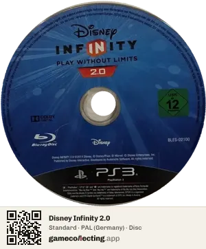 Disney Infinity 2.0 PlayStation 3, PAL disc