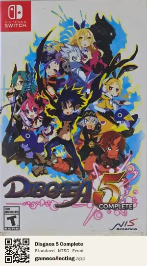 Disgaea 5 Complete Nintendo Switch, NTSC box front