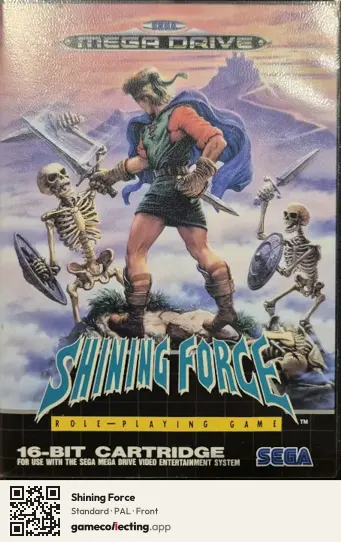 Shining Force Sega Mega Drive / Genesis, PAL box front