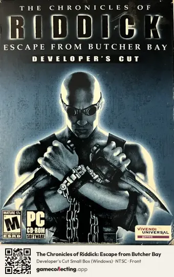 The Chronicles of Riddick: Escape from Butcher Bay Computer, NTSC box front