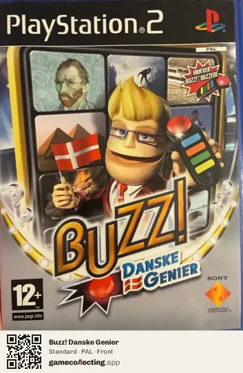 Buzz! Danske Genier PlayStation 2, PAL box front