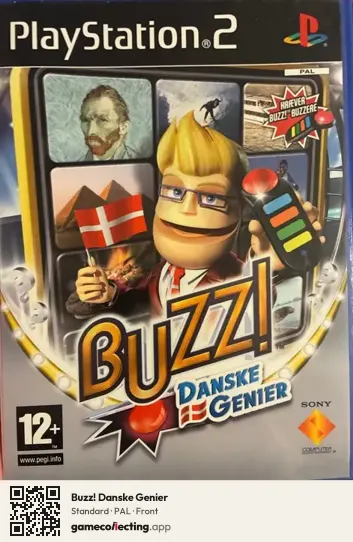 Buzz! Danske Genier PlayStation 2, PAL box front