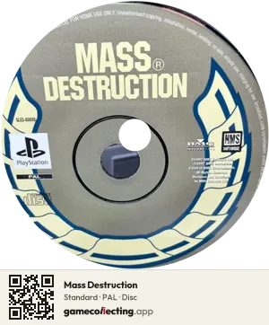 Mass Destruction PlayStation, PAL disc