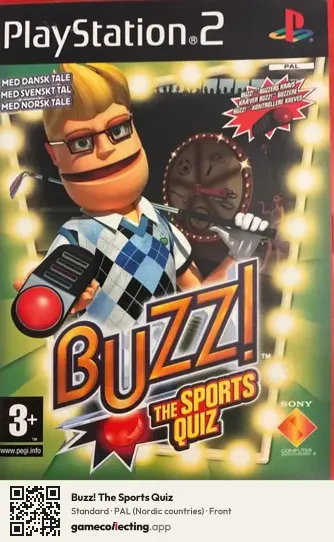 Buzz! The Sports Quiz PlayStation 2, Nordic countries box front