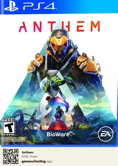Anthem PlayStation 4, NTSC box front