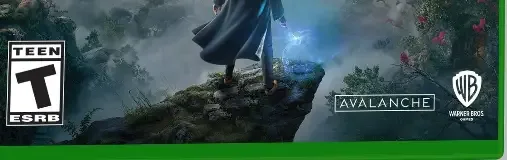 Hogwarts Legacy, the ESRB box on its front
