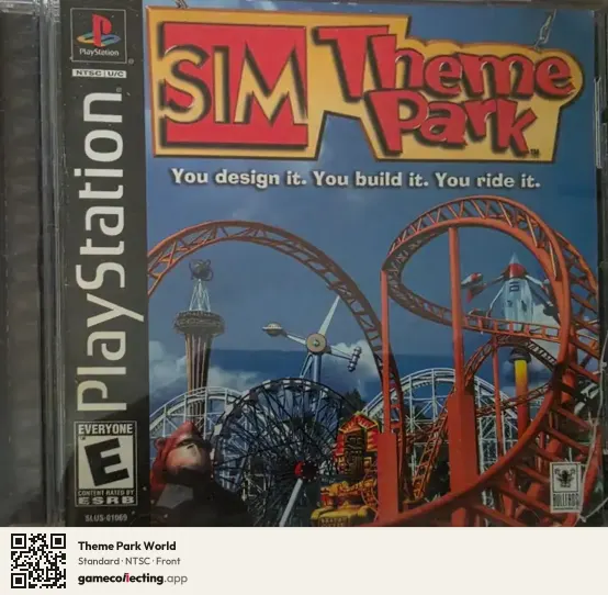 Theme Park World PlayStation, NTSC box front