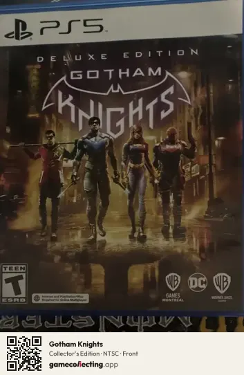Gotham Knights PlayStation 5, NTSC box front