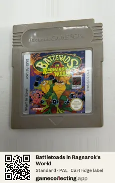 Battletoads in Ragnarok's World Game Boy, PAL cartridge label