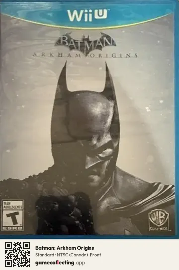 Batman: Arkham Origins Nintendo Wii U, Canada box front