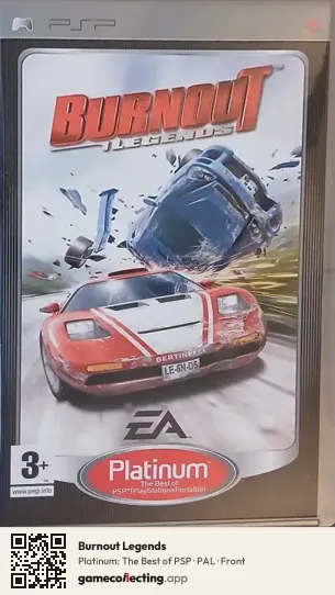 Burnout Legends PlayStation Portable, PAL box front