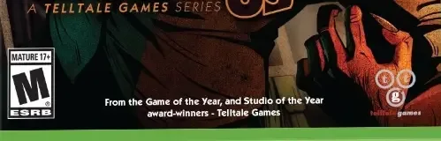 The Wolf Among Us, the ESRB box on its front
