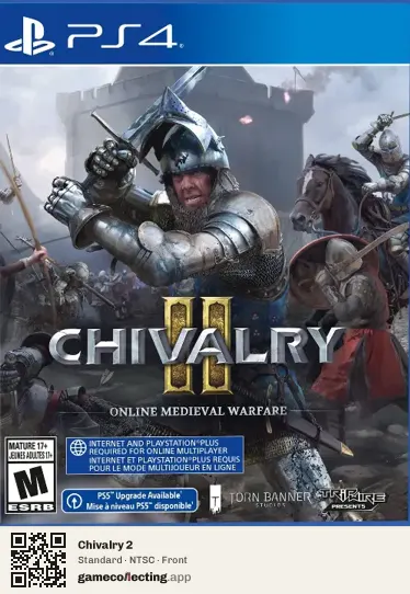 Chivalry 2 PlayStation 4, NTSC box front