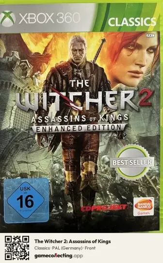 The Witcher 2: Assassins of Kings Xbox 360, Germany box front