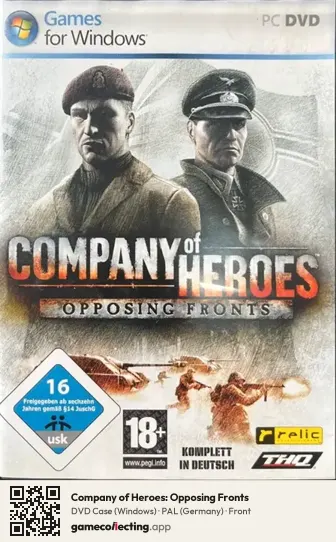 Company of Heroes: Opposing Fronts Computer, Germany box front