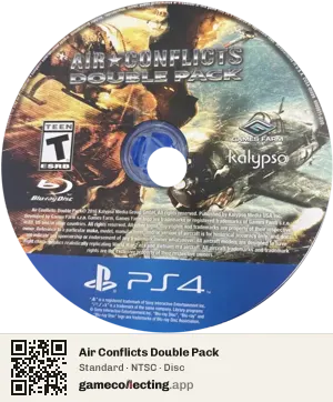 Air Conflicts Double Pack PlayStation 4, NTSC disc