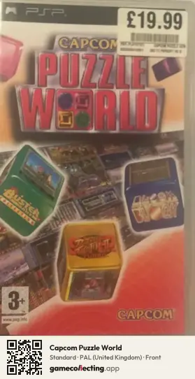 Capcom Puzzle World PlayStation Portable, United Kingdom box front