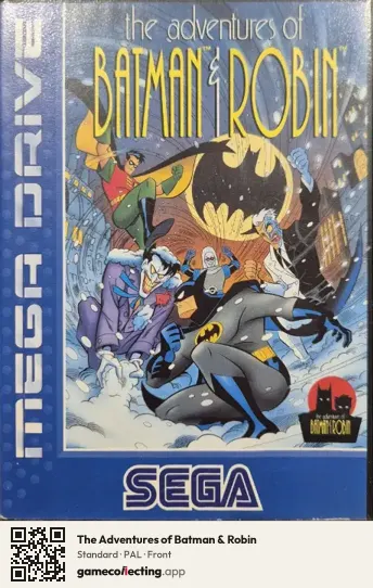 The Adventures of Batman & Robin Sega Mega Drive / Genesis, PAL box front