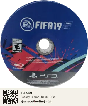 FIFA 19 PlayStation 3, NTSC disc