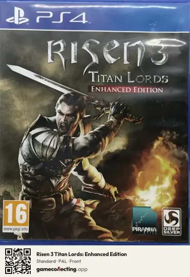 Risen 3 Titan Lords: Enhanced Edition PlayStation 4, PAL box front